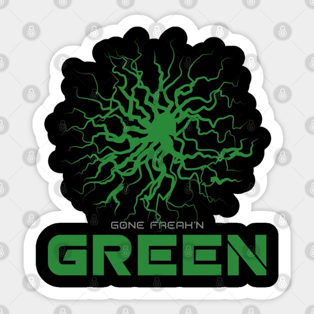 Gone Freak n Green Sticker by REG